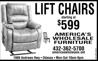 lift chairs, america's wholesale furniture, odessa, tx