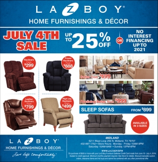 Lazy boy sales deals 2018